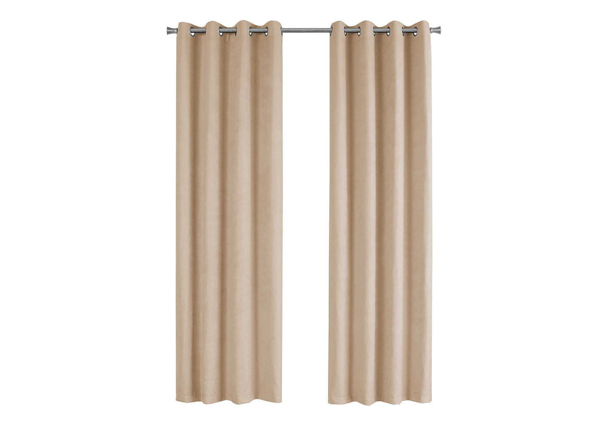 2 Pieces Set Curtain Panel Room Darkening Grommet