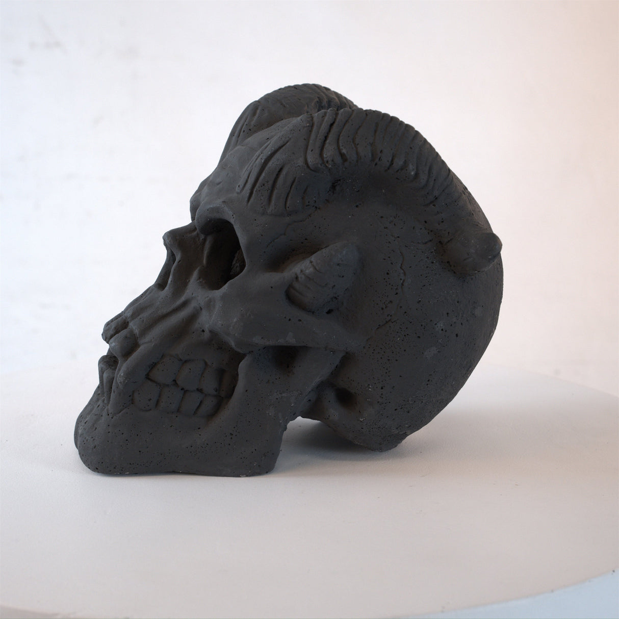 Hand-Forged Flame Skull for Fire Pits and Hearths