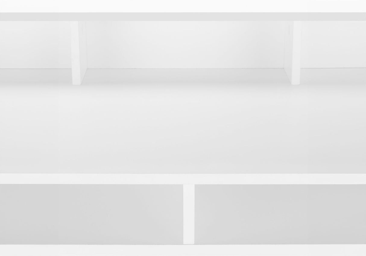 Computer Desk For Home Office, Standing, Storage Shelves, Laptop, Contemporary & Modern