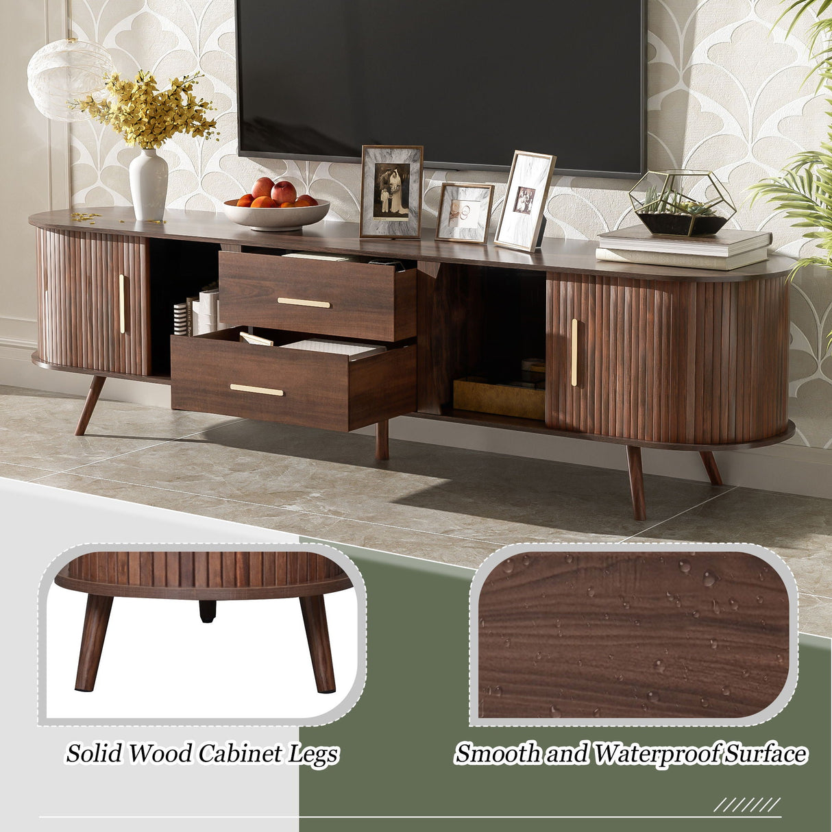 TV Stand, Entertainment Center With Storage