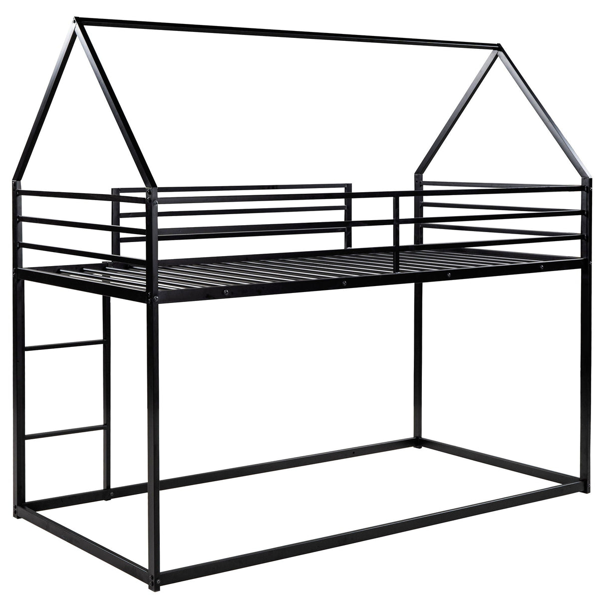 House Bunk Bed With Built In Ladder
