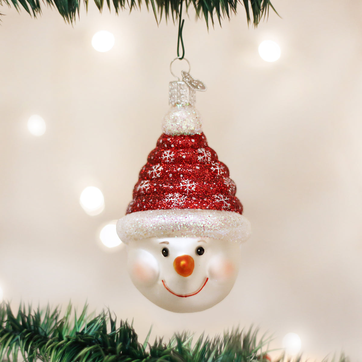 Candy Coil Snowman Figurine