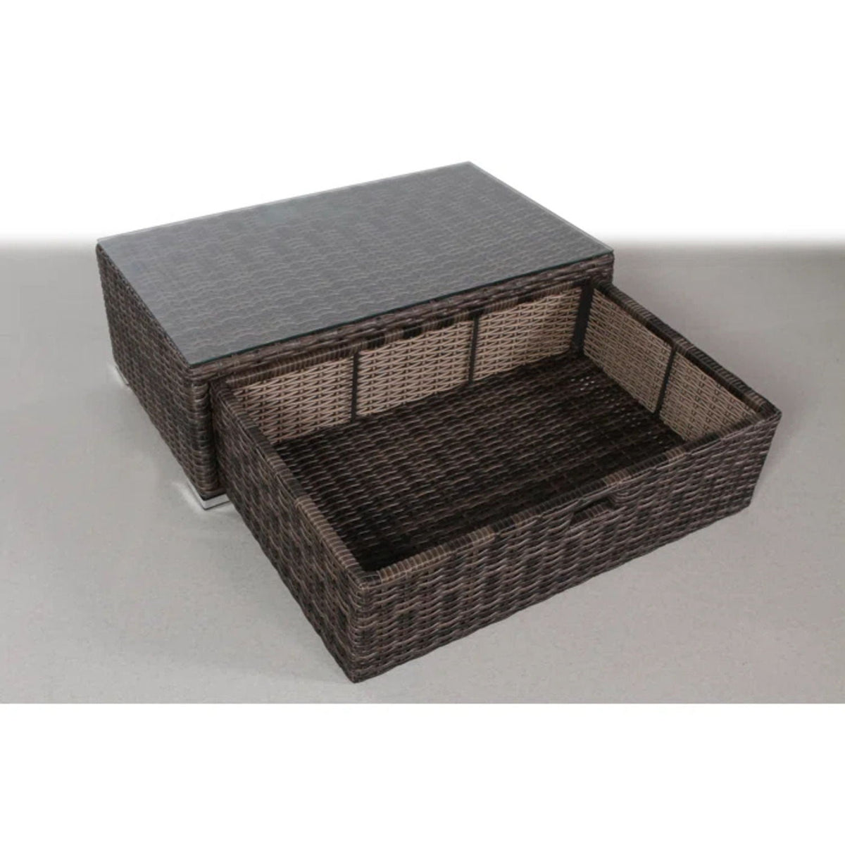 Modern Patio Rattan Sectional Set With Cushions