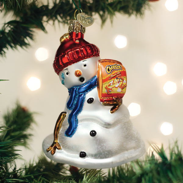 Flamin'-Hot-Cheetos-Snowman-Ornament-Christmas-Ornaments