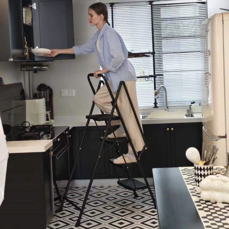 Four Step Ladder - Lightweight Folding Step Stool