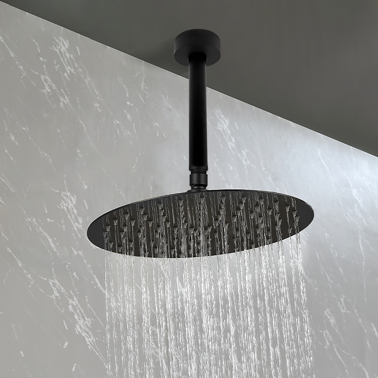 Matte Black Shower System