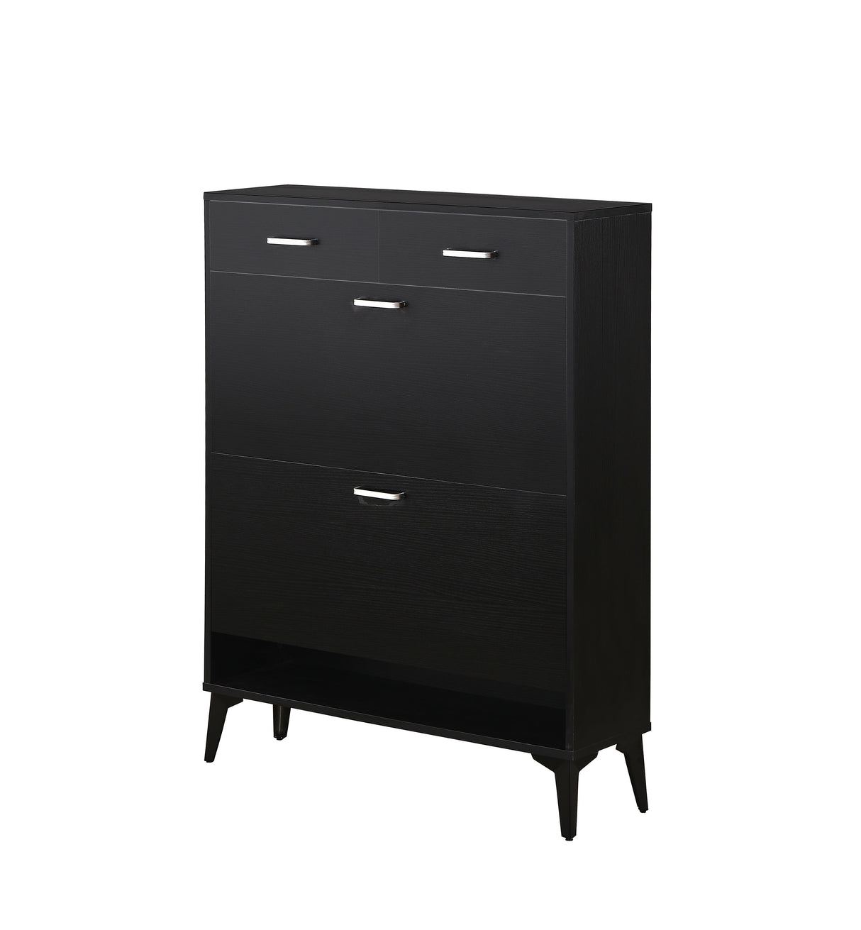 Large Size Shoe Cabinet - Freestanding Tipping Bucket Organizer