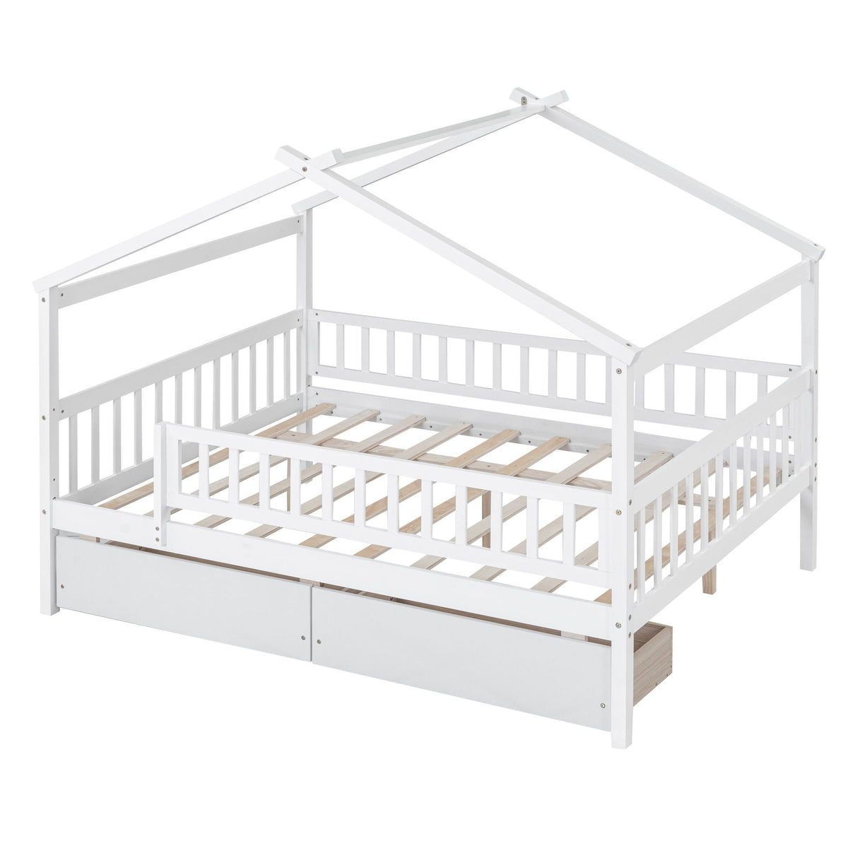 House Bed With 2 Drawers