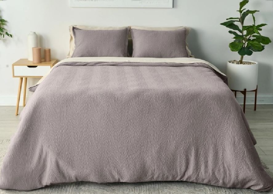 BedGear Performance Duvet Set, King - Taupe/Arrowhead