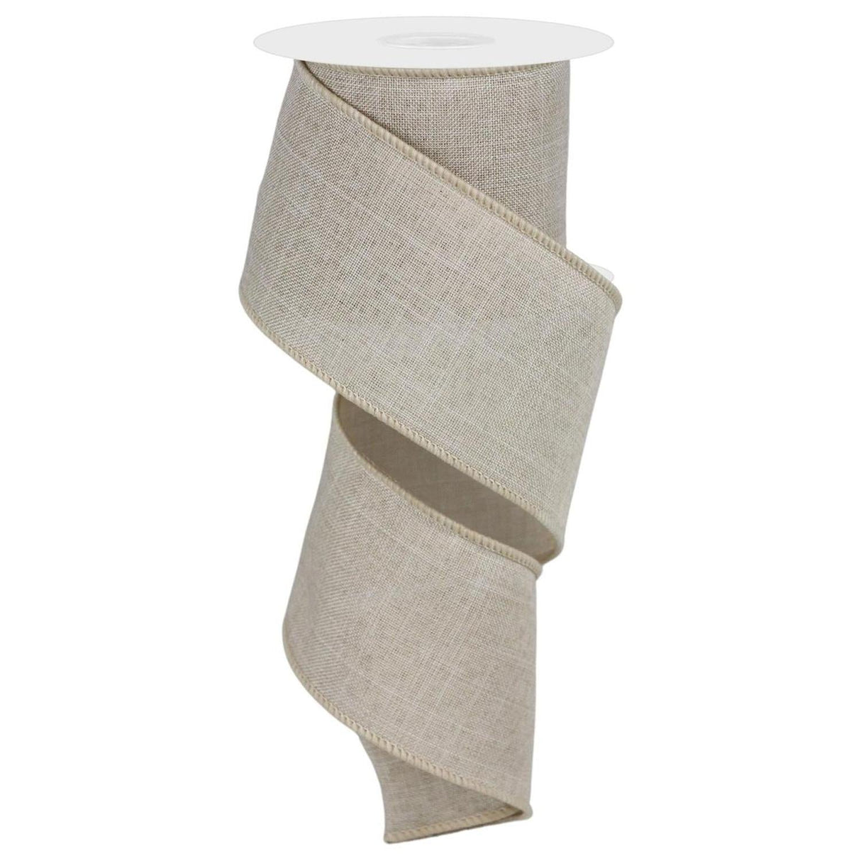 2.5" Royal Burlap Ribbon: Buff (10 Yard)