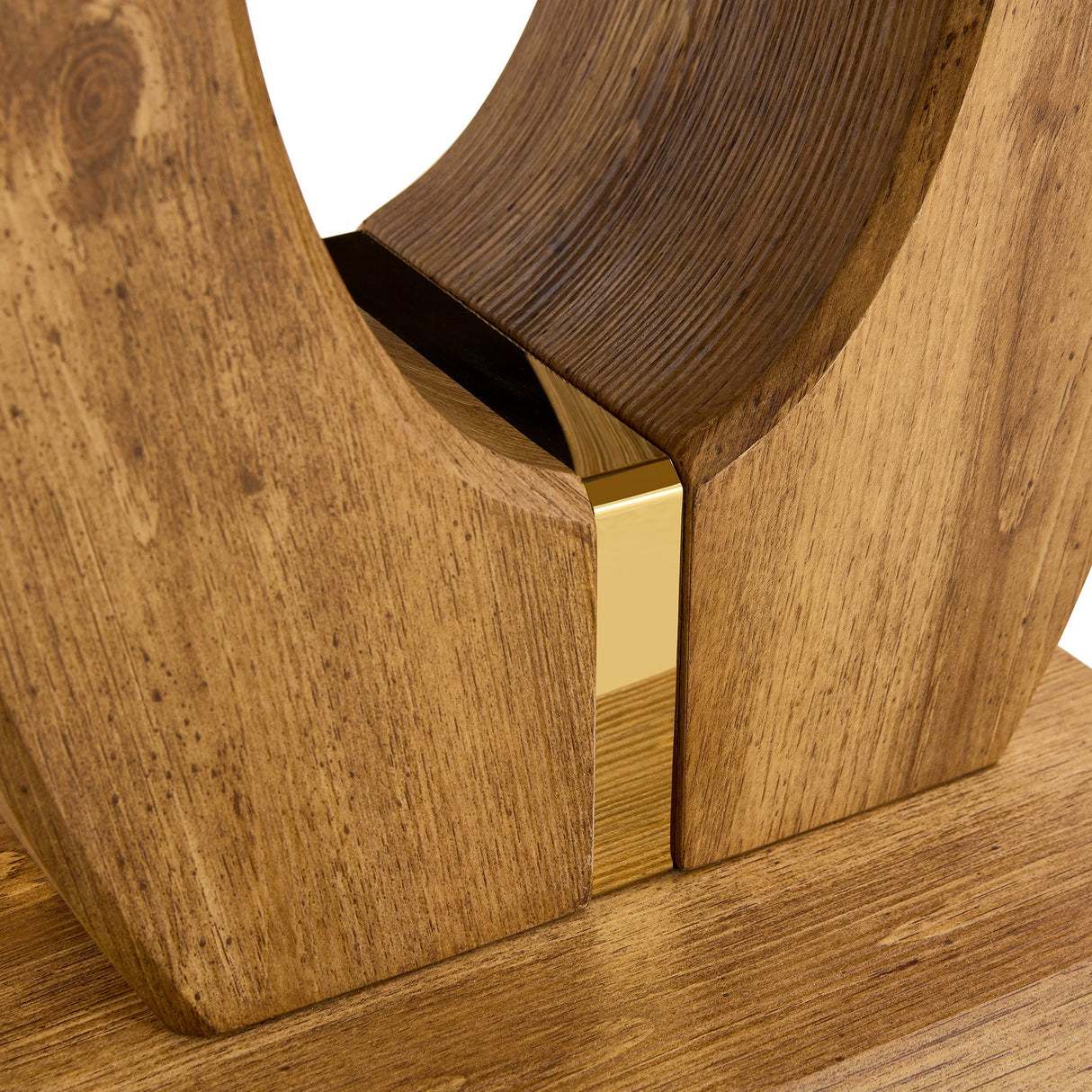 Elegant Wood-Grain Coffee Table