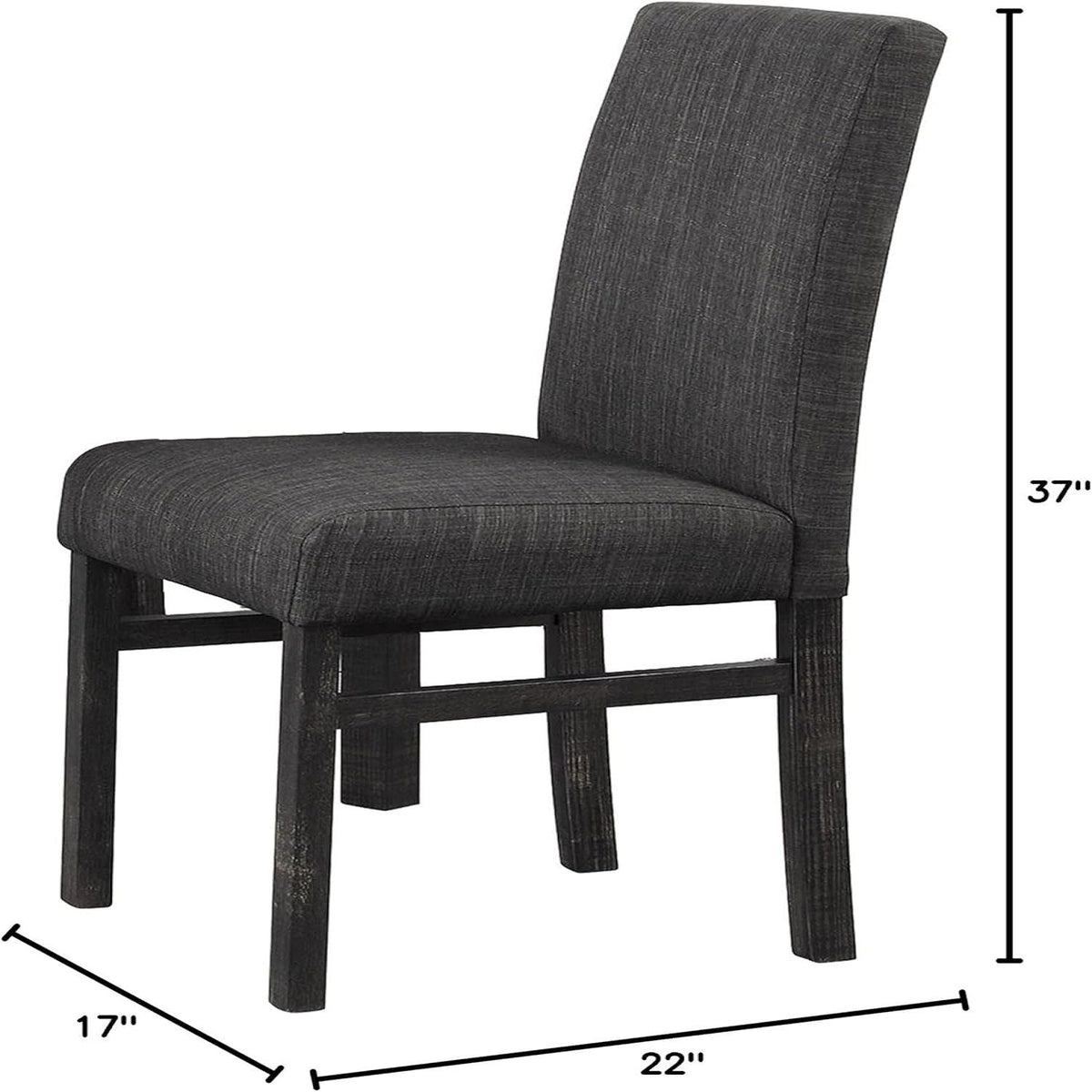Transitional Upholstered Dining Chair For Kitchen (Set of 2)