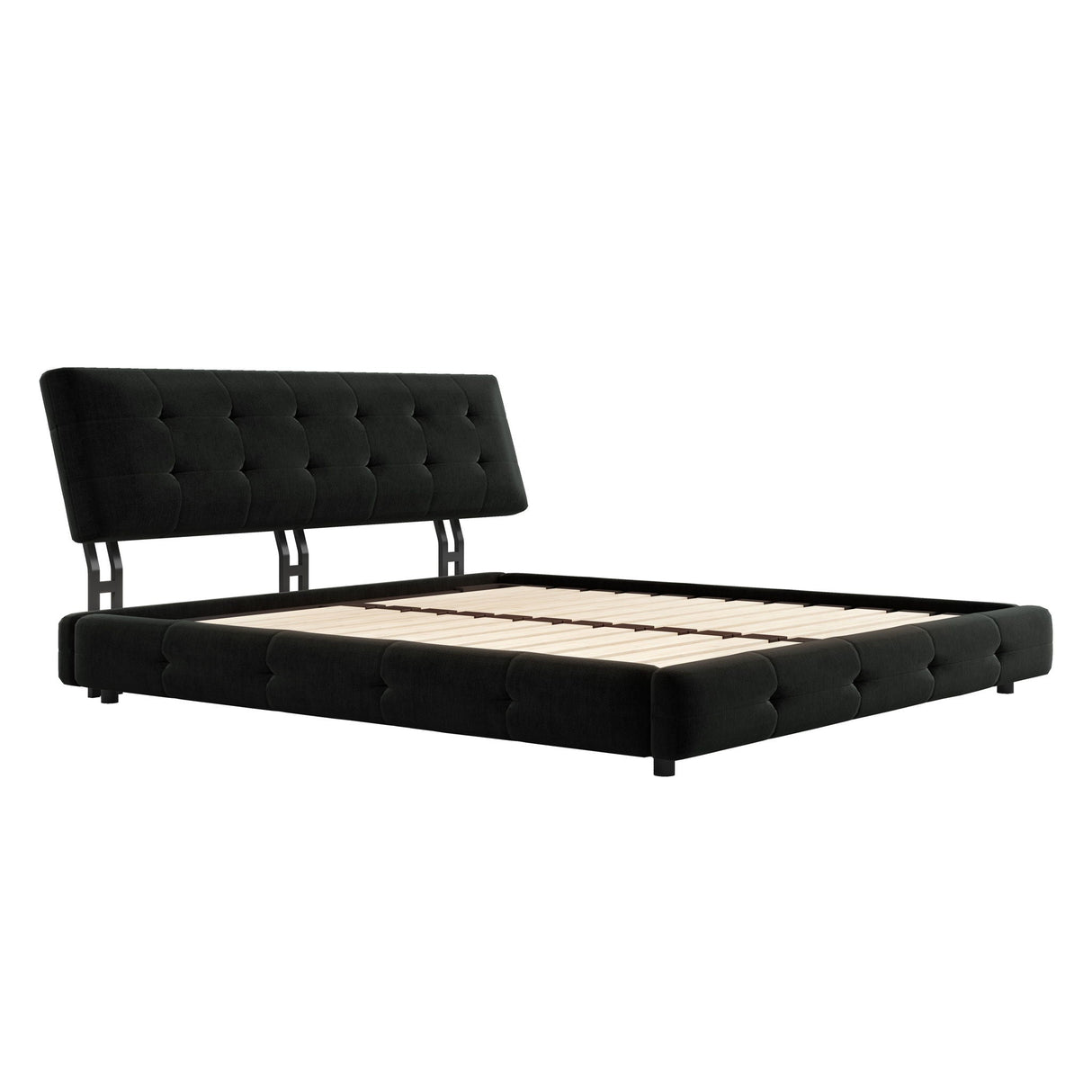 Tufted Headboard With Extra-Large Ultra-Soft Cloud Pillow Design
