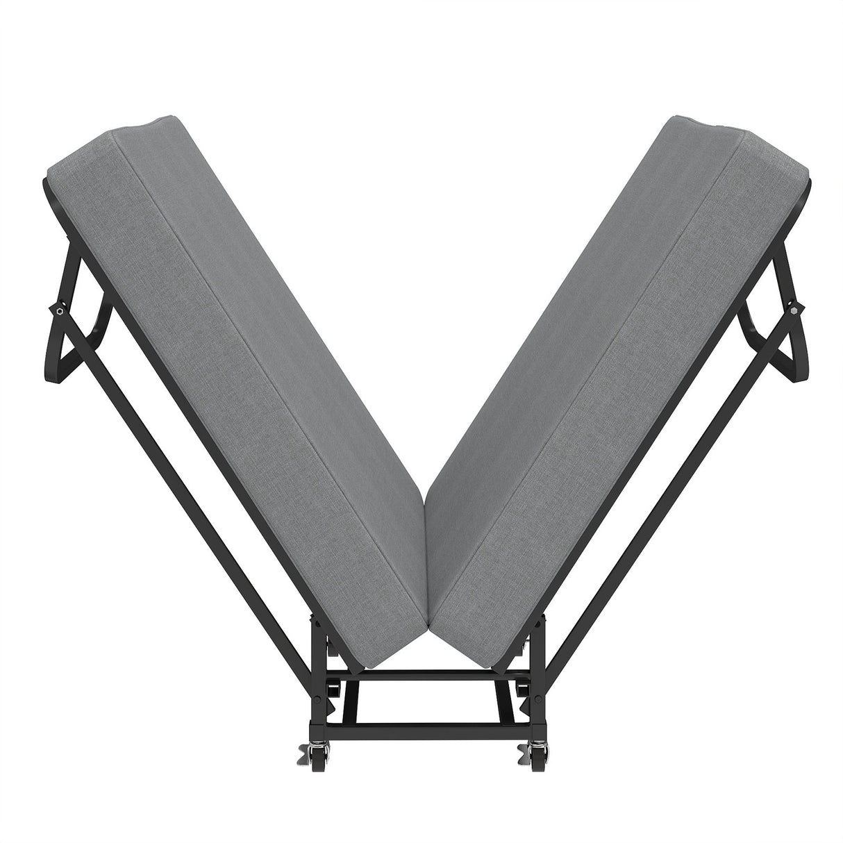 75" Folding Bed with Memory Foam Mattress