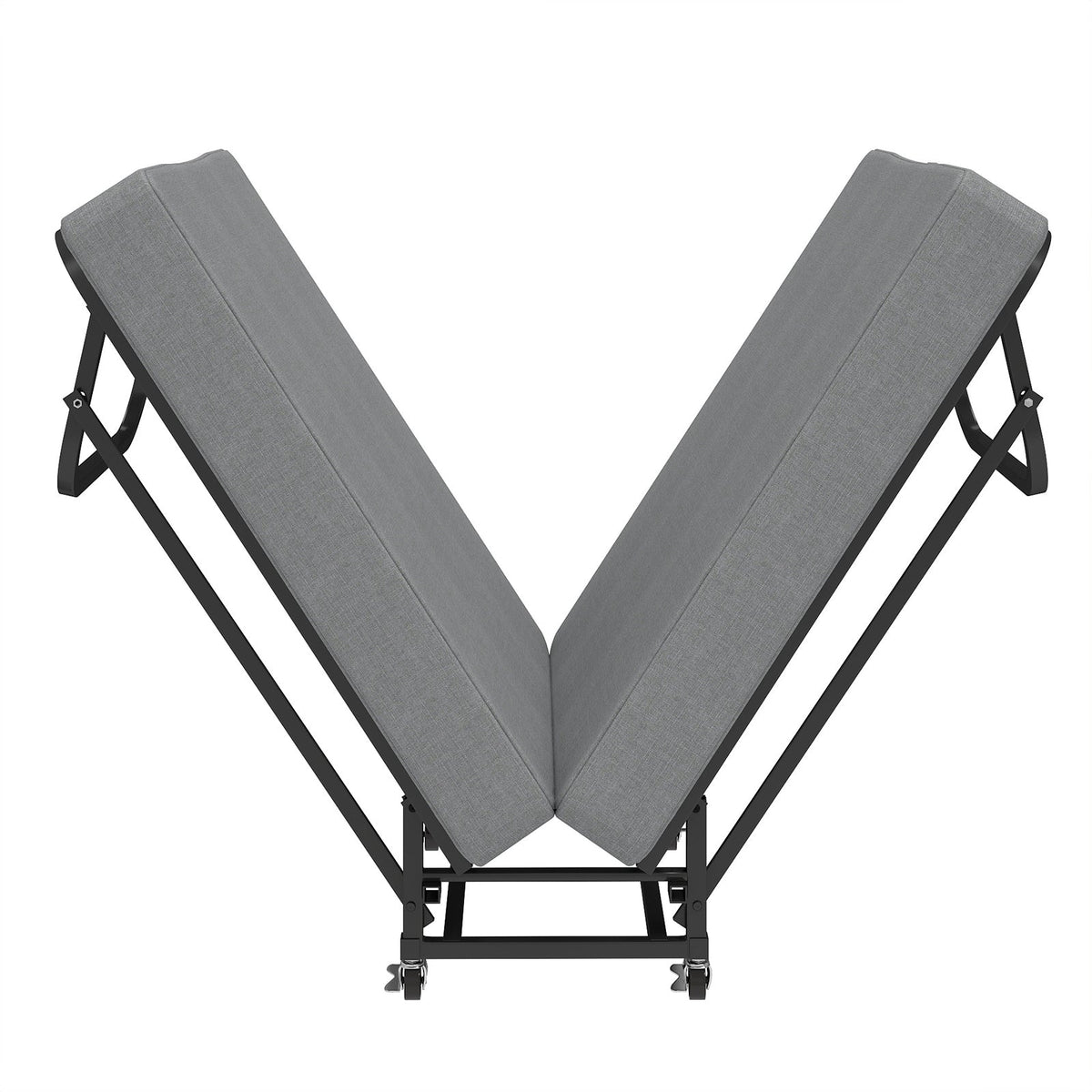 75" Folding Bed with Memory Foam Mattress