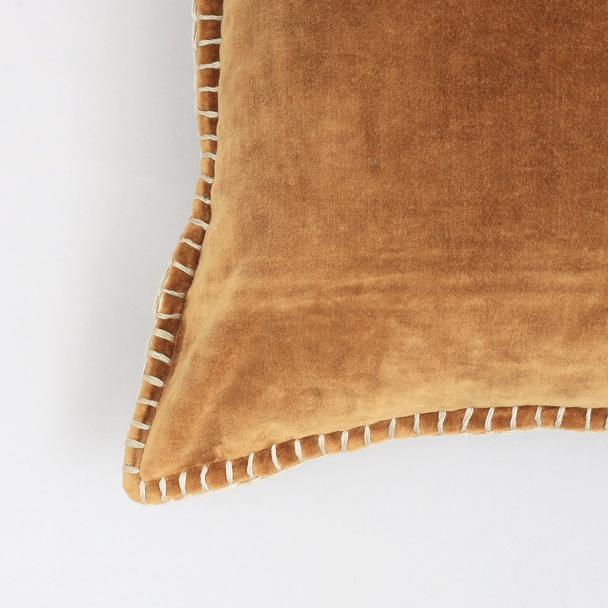 Olivia Stonewashed Velvet Pillow – 19" Square