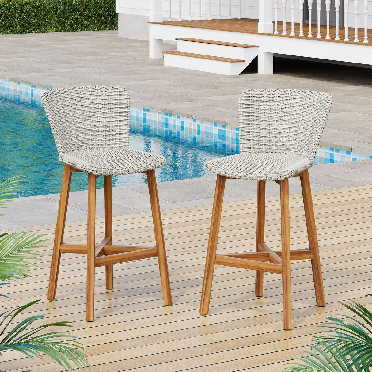 Lymington Outdoor Bar Stool (Set of 2)