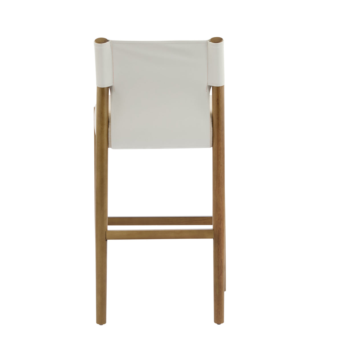 28.5'' Modern Solid Wood Bar Stool with Polyester Cushion - Set of 2