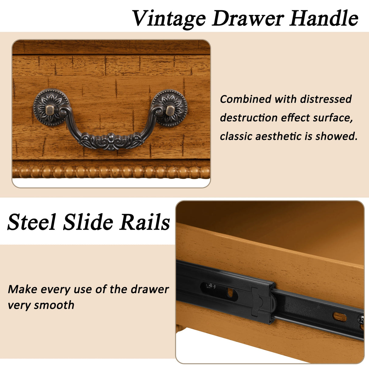 Rectangular Wooden Coffee Table with Storage Drawer