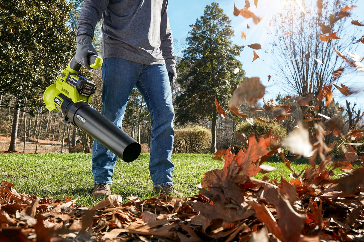 Open Box - RYOBI 110 MPH 525 CFM 40-Volt Lithium-Ion Cordless Jet Fan Leaf Blower