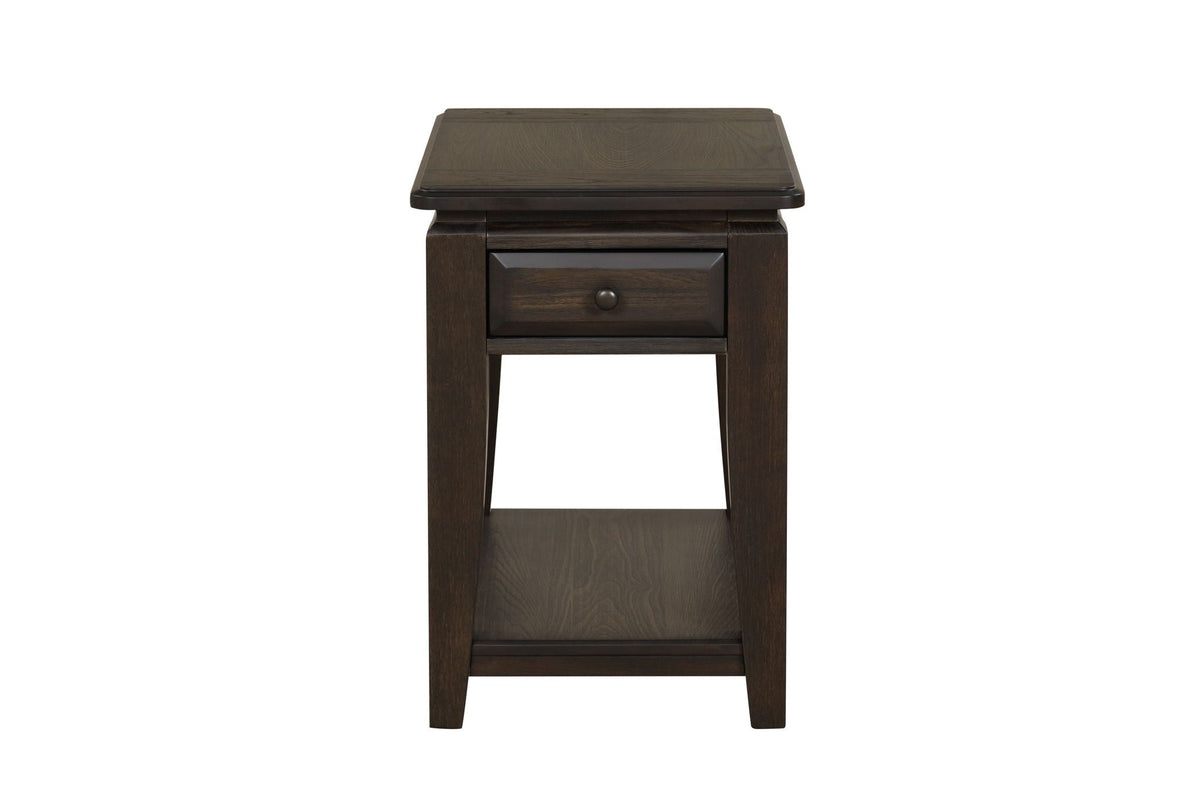 Traditional Table With Storage with Drawer - Dark Brown