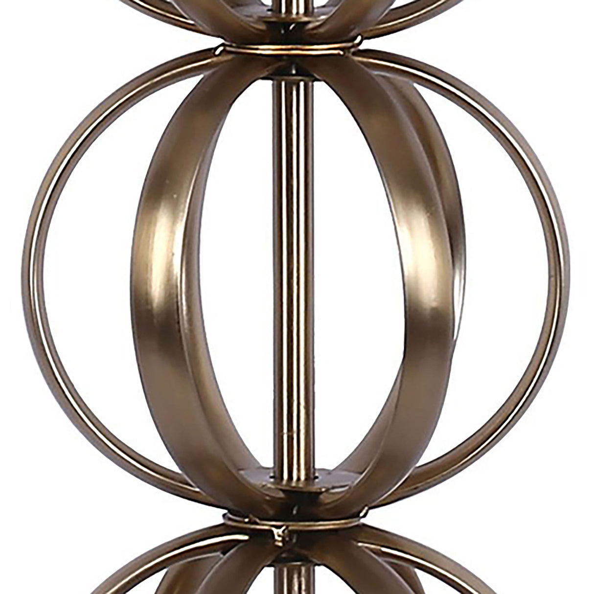 Linx 29" Contemporary Metal Table Lamp in Gold Metal and White Linen Shade - Set of 2