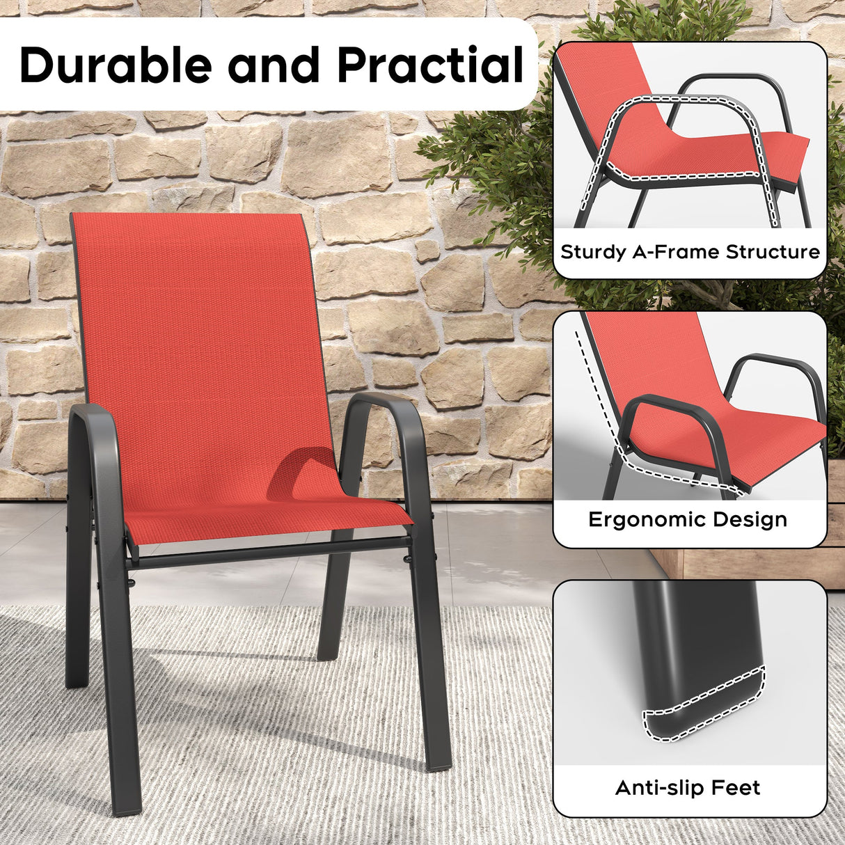 5-Piece Outdoor Patio Dining Set