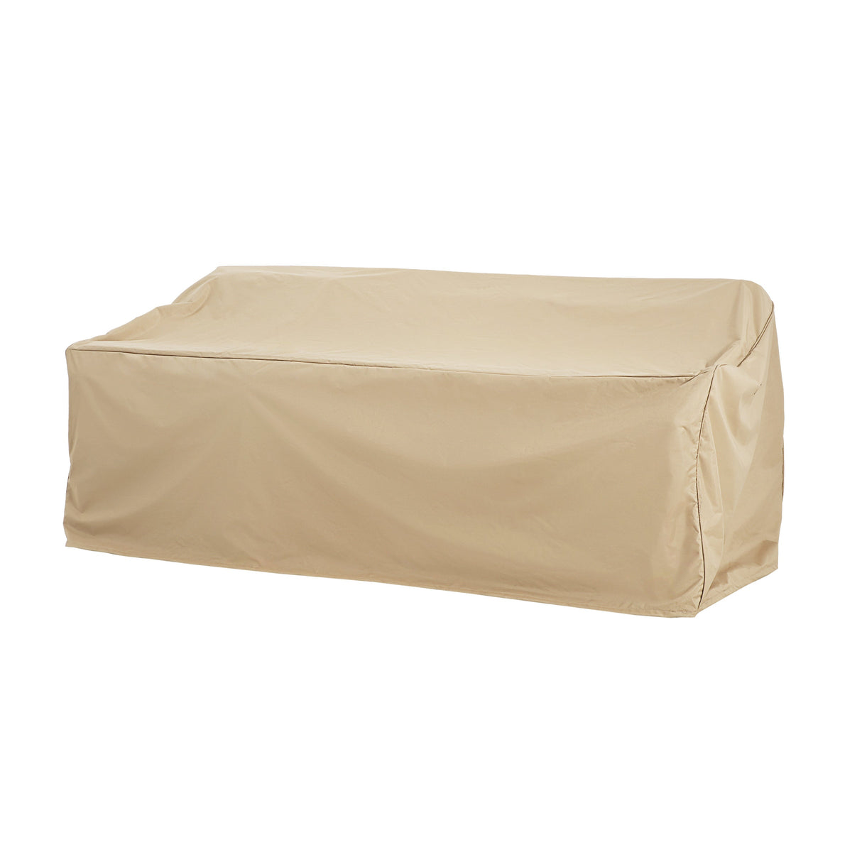 Patio Outdoor 3 Seater Sofa Cover Beige Fabric Weather-Resistant