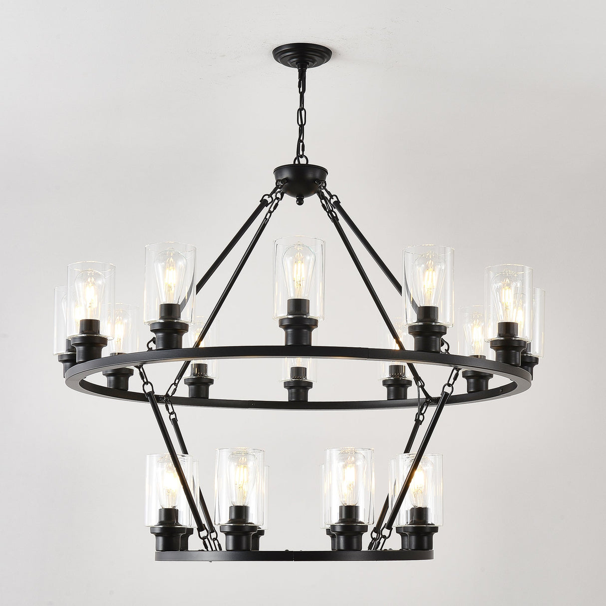 20-Light 2 Tier Chandelier