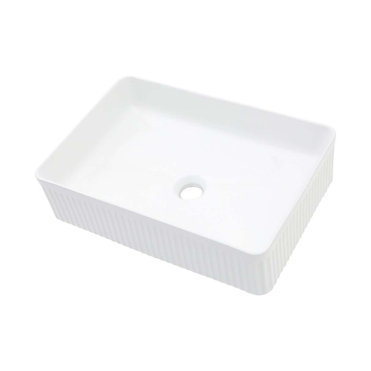 Modern Ceramic Rectangular Vessel Bathroom Sink