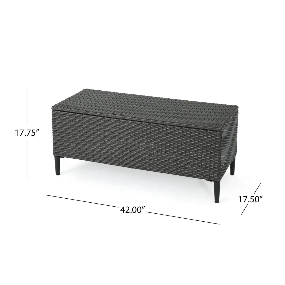 Rupert - Storage Unit Resin Wicker Outdoor