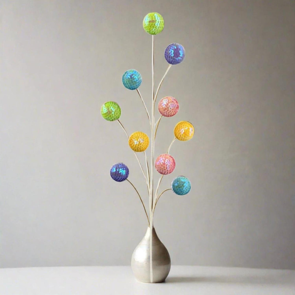 27" Sequin Ball Spray: Multi