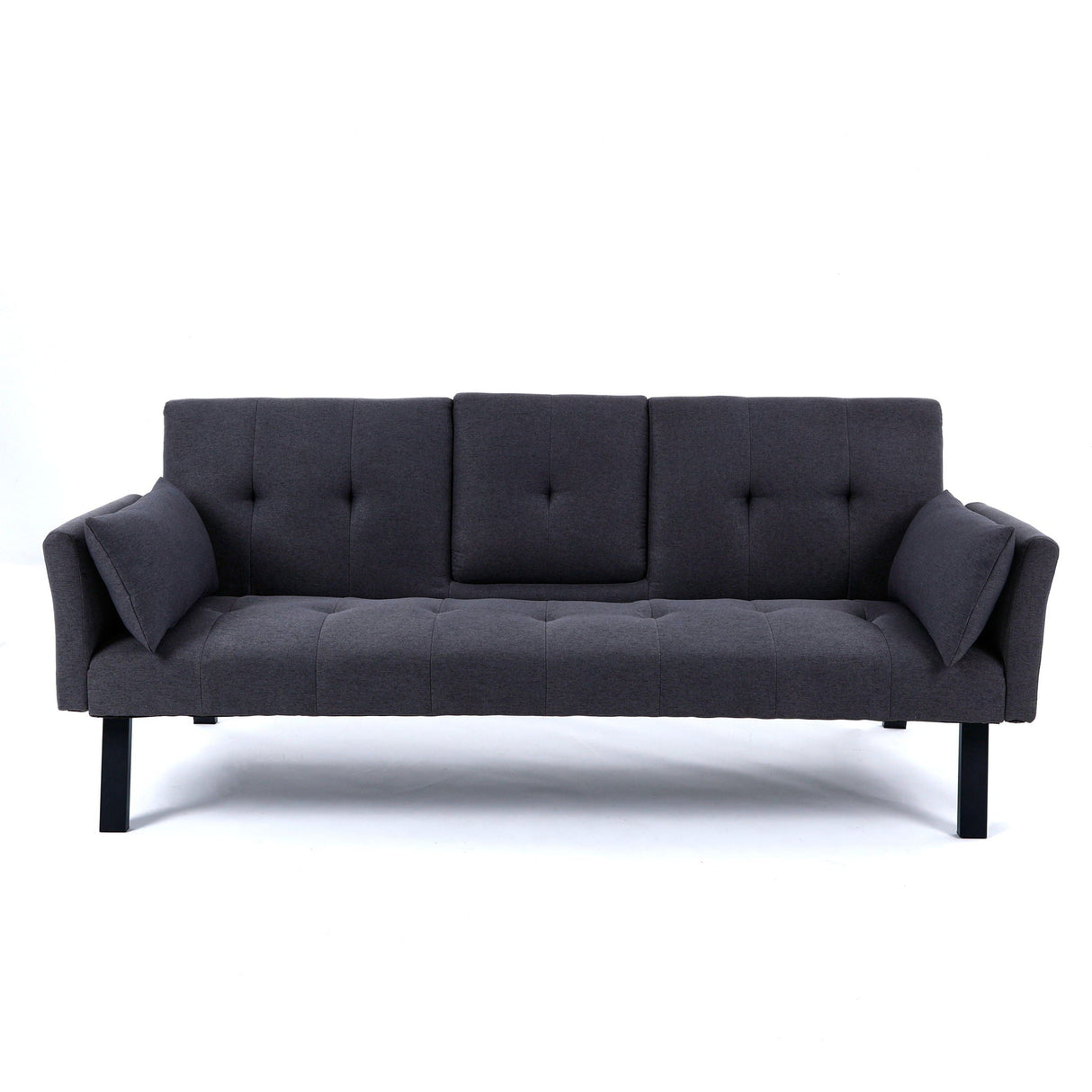 Sofa Bed With Foldable Design And Cup Holder
