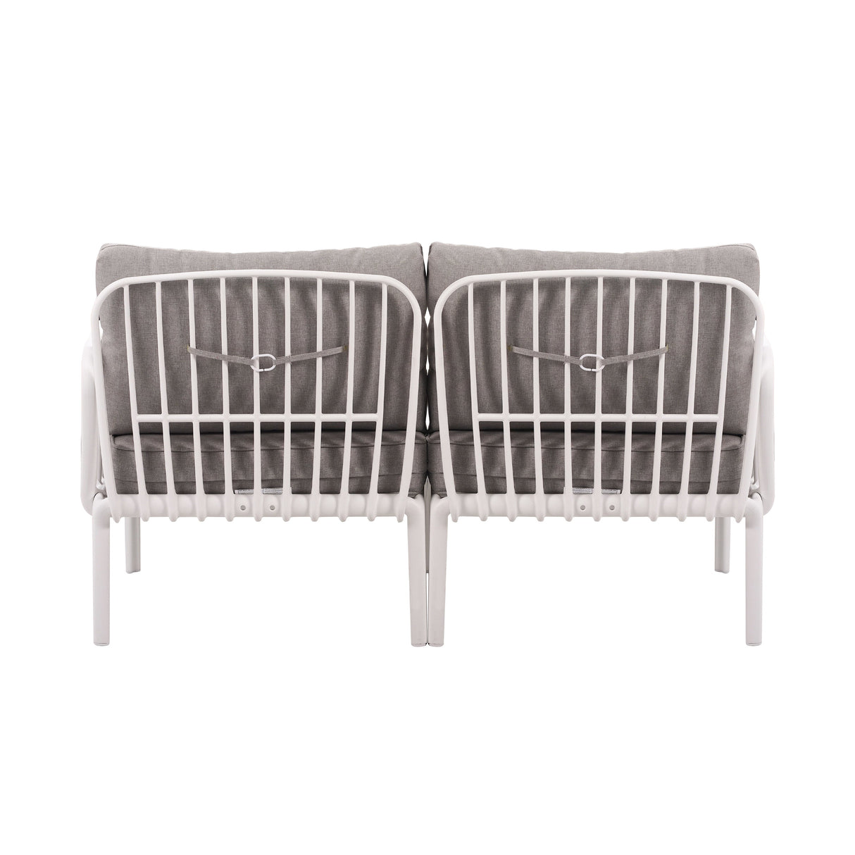 The Sleek All-Weather Resin Outdoor Loveseat and Coffee Table Set