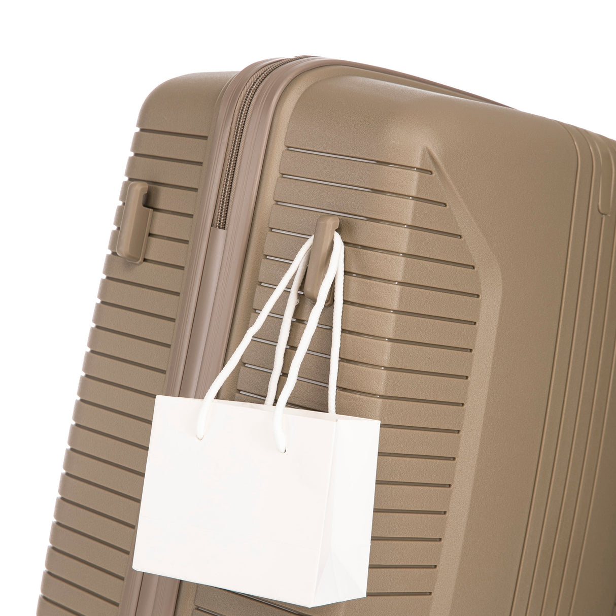 20'/24'/28' 3-Piece PP Spinner Wheel Luggage Set with Combination Lock (Champagne)