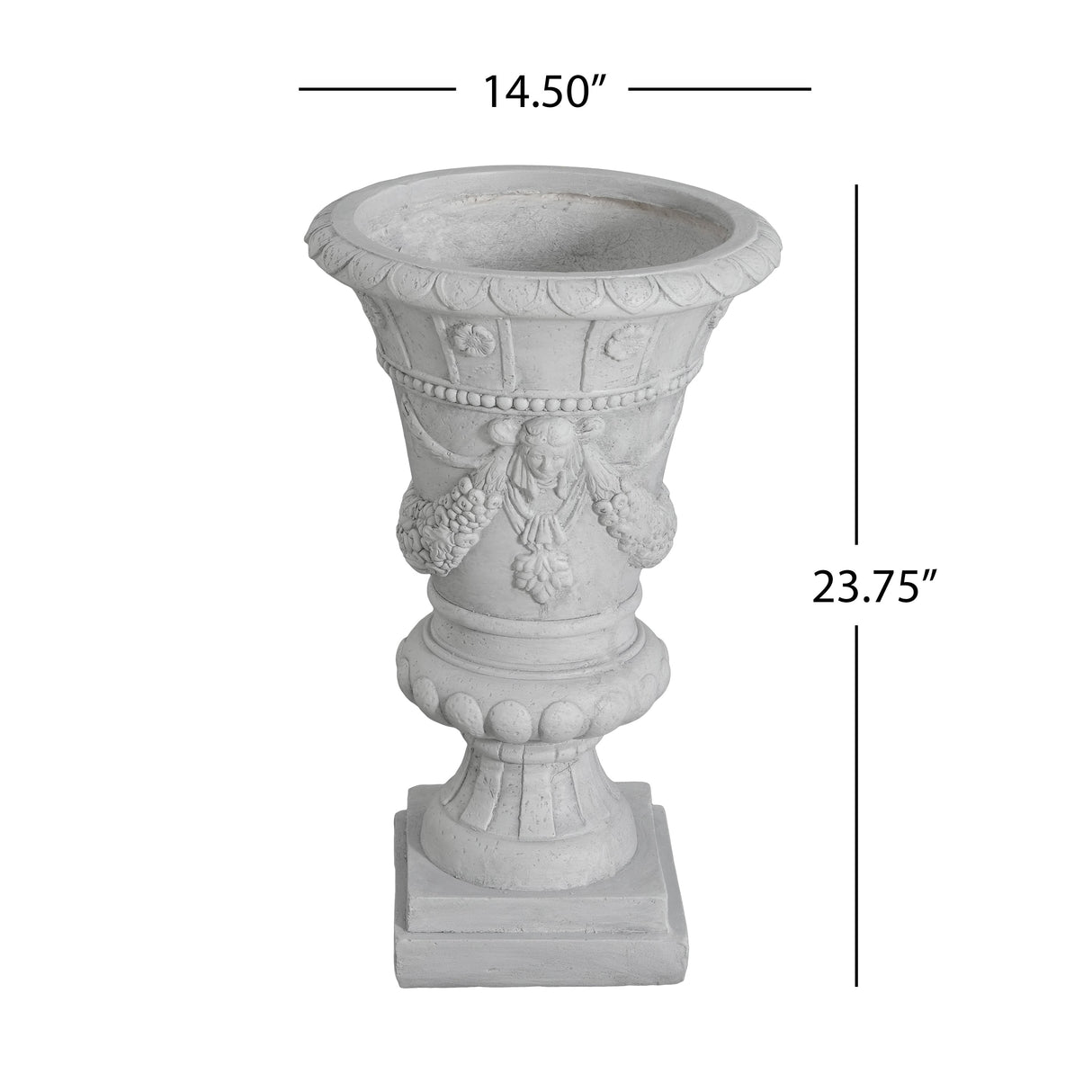 MGO Garden Urn - Light Grey