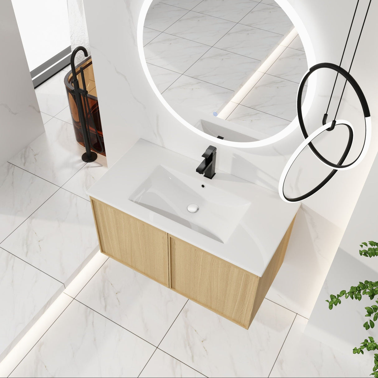 Floating Bathroom Vanity With Sink Combo
