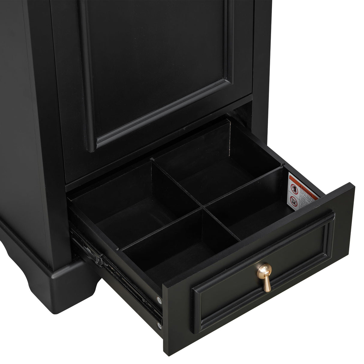 Bathroom Vanity With Sink, Soft Close Door, Adjustable U-Shaped Shelf