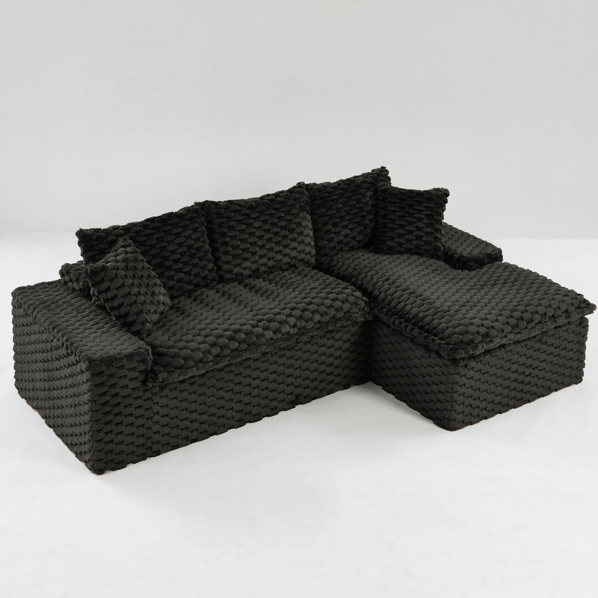 Modular Sofa, Convertible Twin Seat With Chaise Lounge