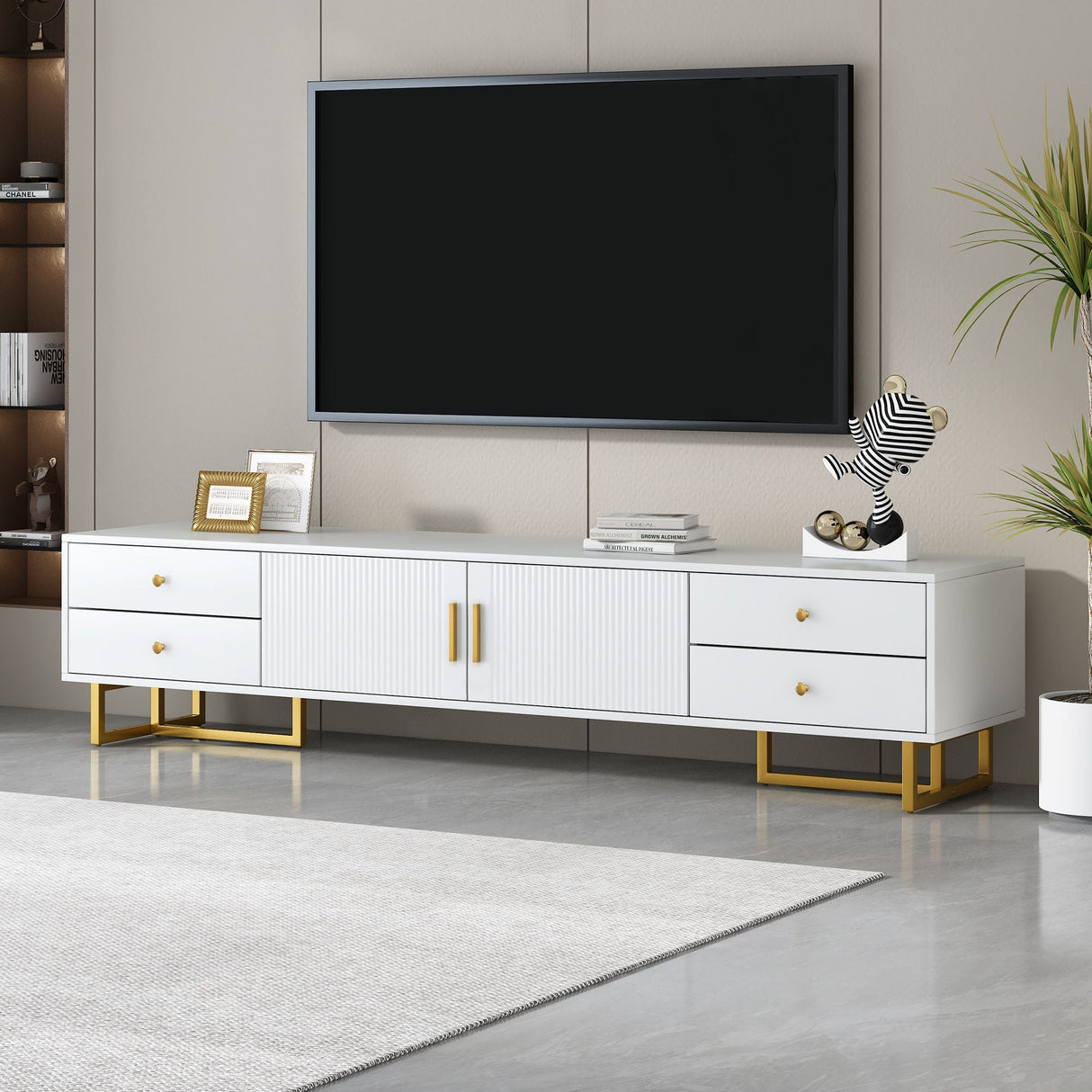Modern TV Stand with Storage for Living Room