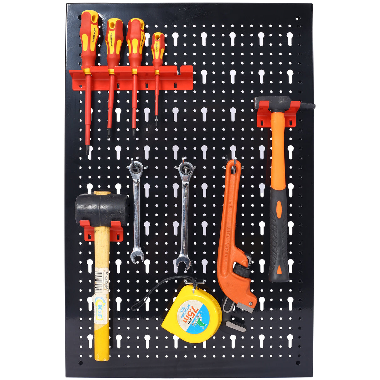 4ft Metal Garage Pegboard Tool Organizer