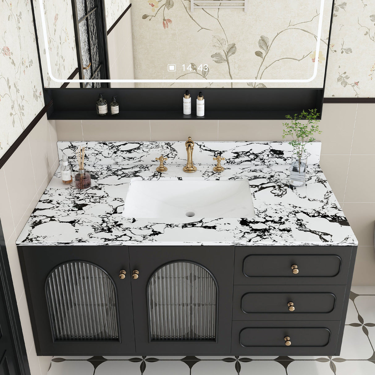 43"x22" Bathroom Vanity Top with Undermount Sink