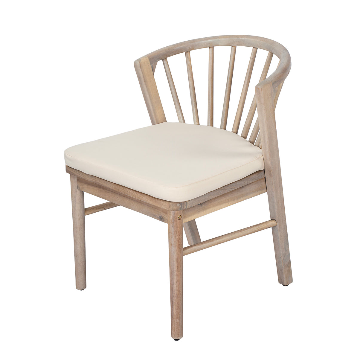 Outdoor Dining Chairs Set of 2, Acacia Wood Patio Chairs
