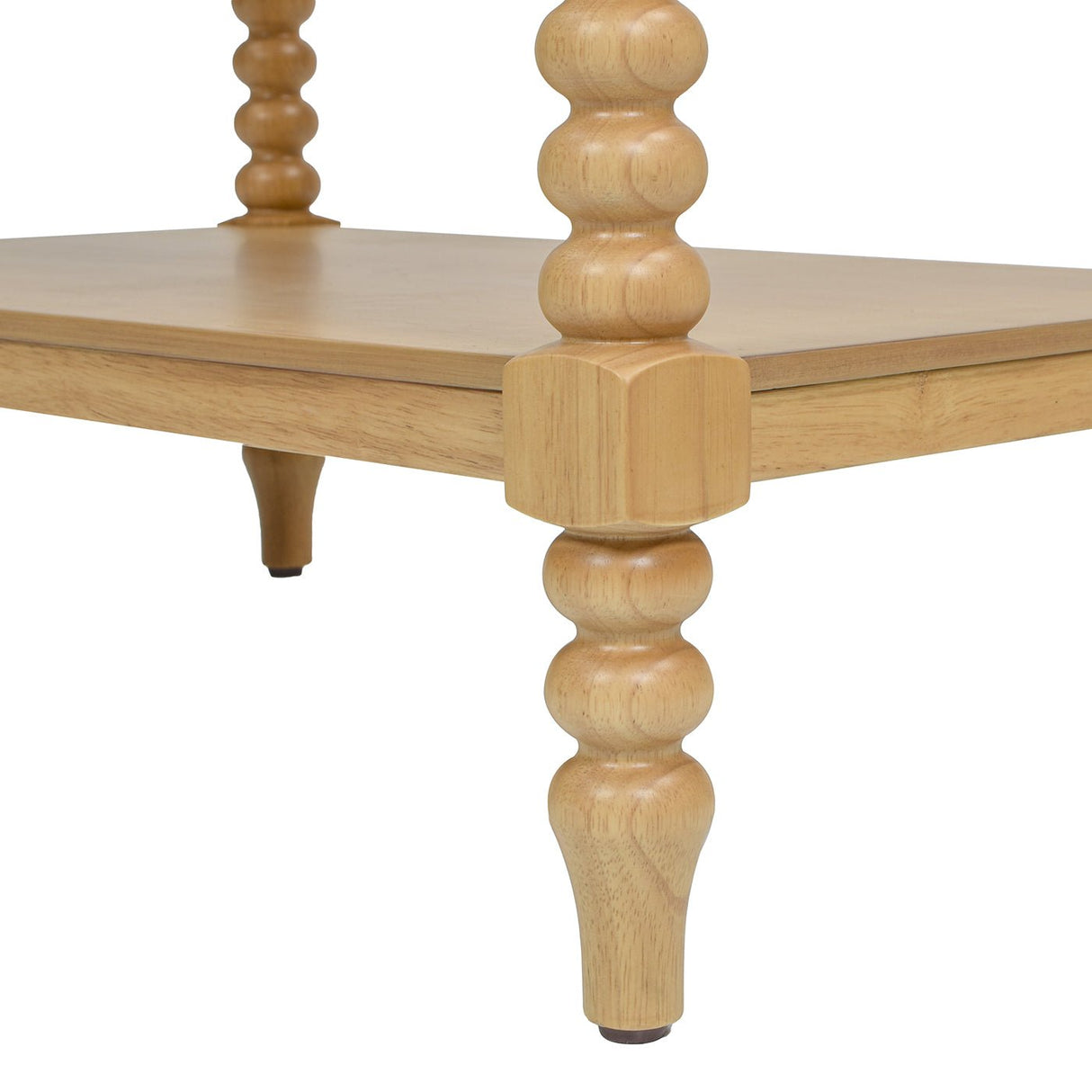 28" Side Table with Turned Legs, Shelf and Drawer - Side Tables