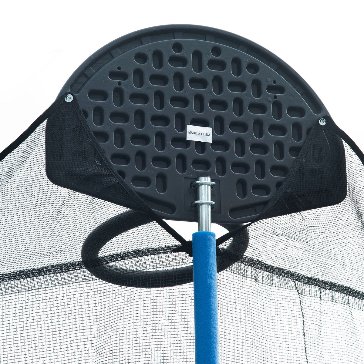 14Ft Trampoline with Safety Enclosure and Basketball Hoop - Blue