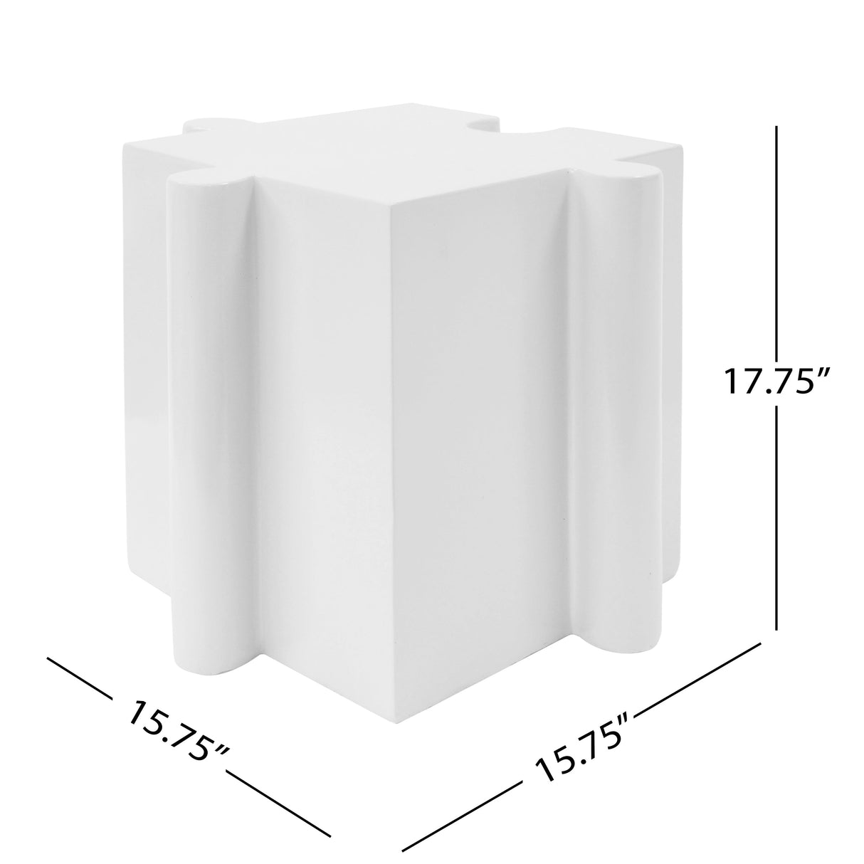 3-Piece Artistic Puzzle Table Set, Modular MGO Side Tables