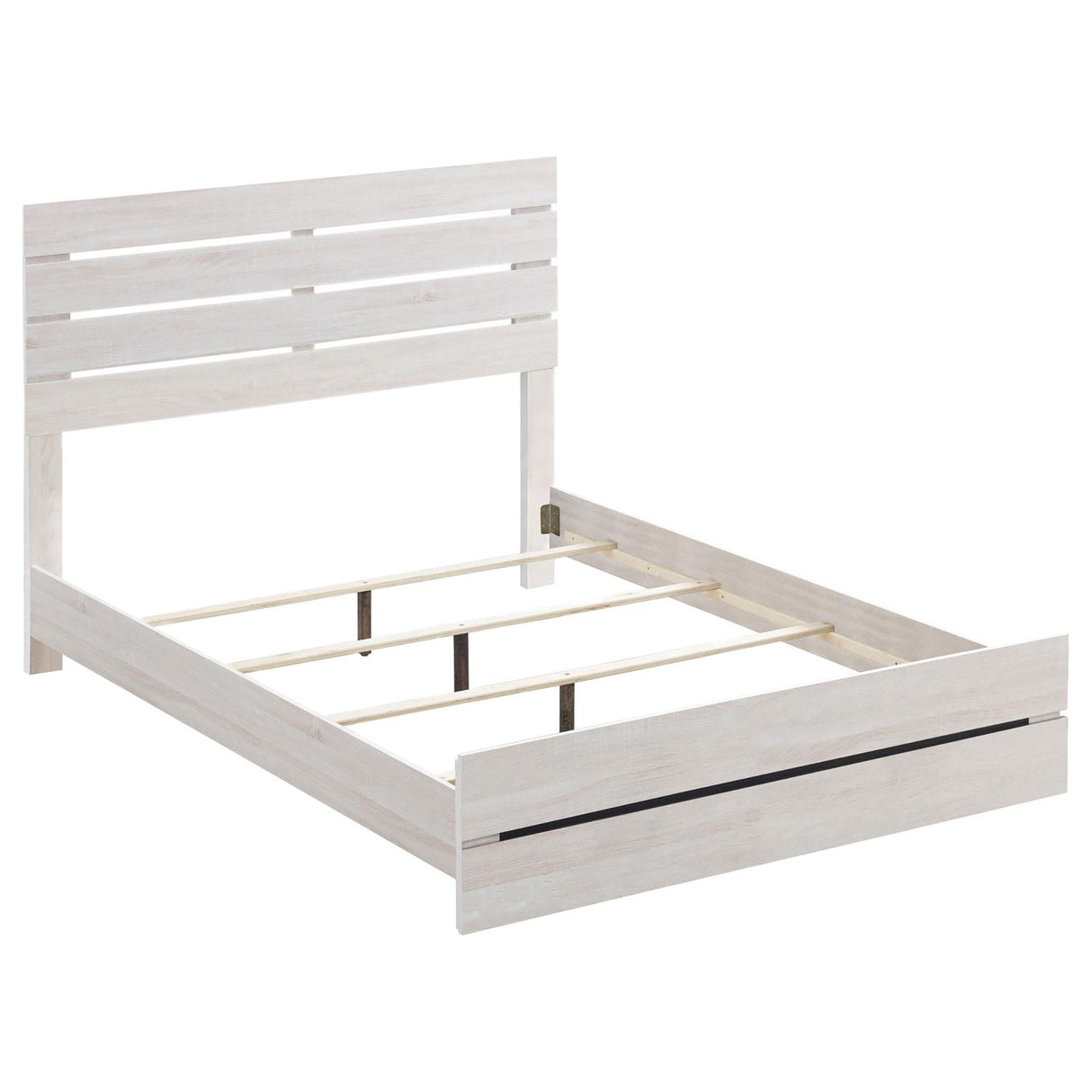 Slatted Headboard Panel Bed