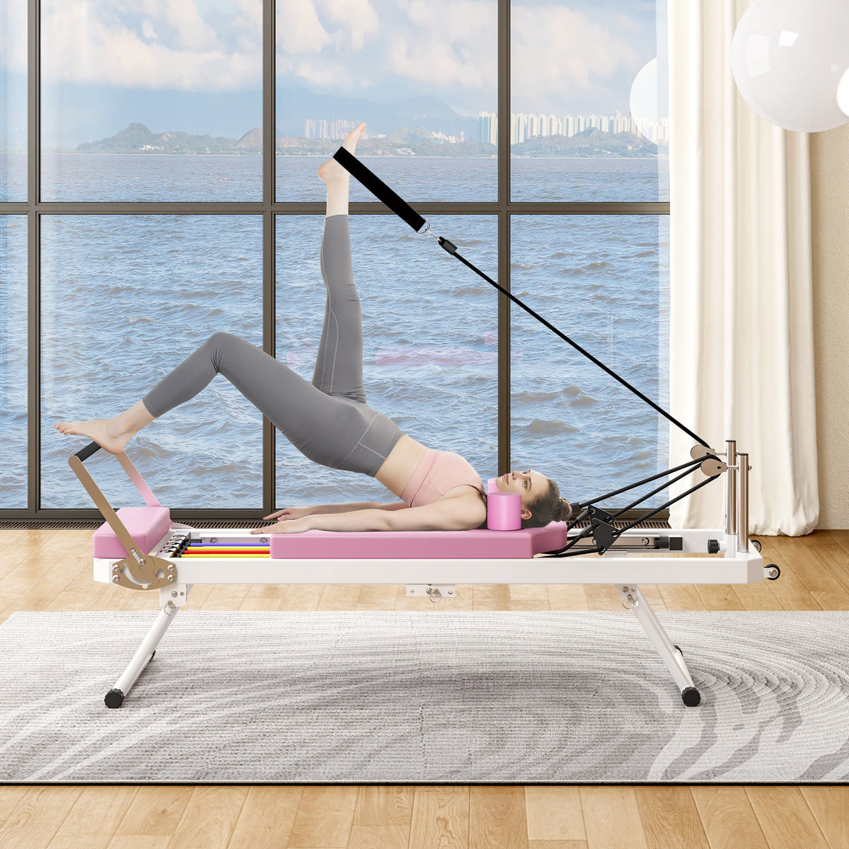 Foldable Pilates Core Bed with Double Resistance - Iron