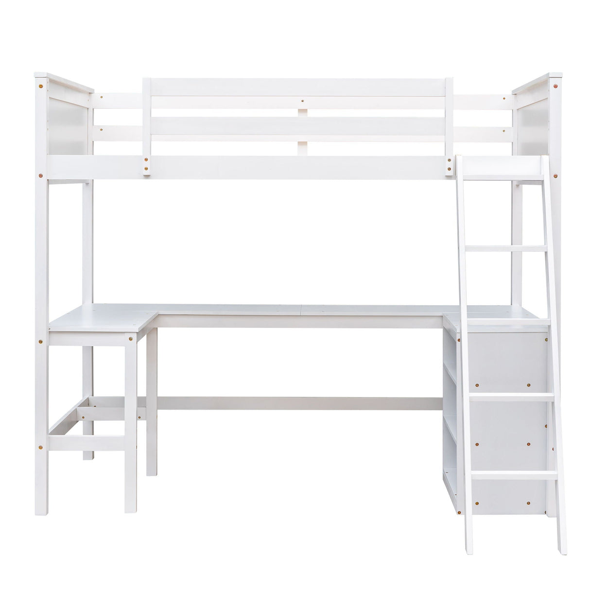 Loft Bed With Shelves With Desk