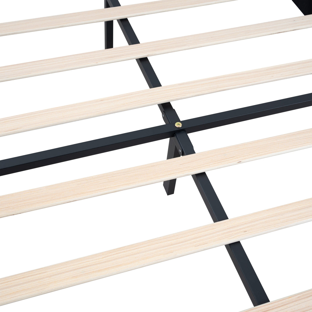 Modern Queen Size Upholstered Platform Bed Frame